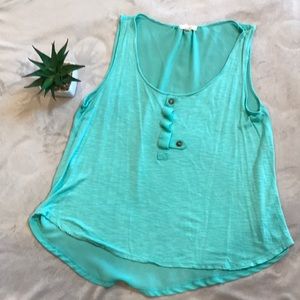 Turquoise tank top